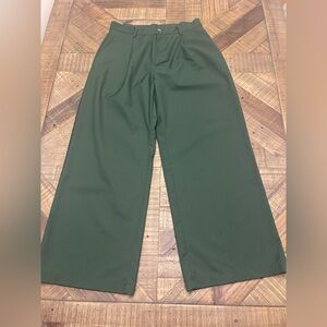 Cider Green Wide Leg Pants